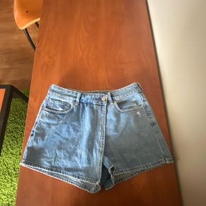 American Eagle Denim Mom Skort